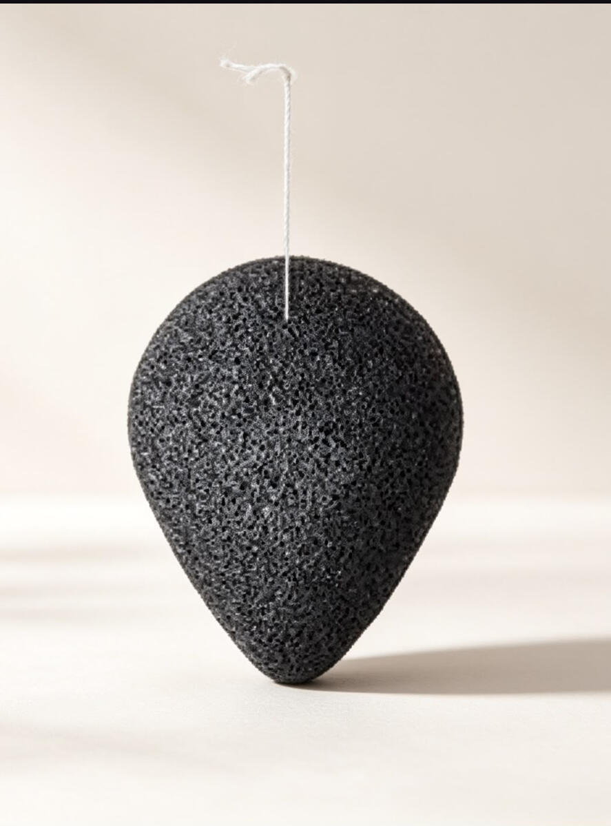 bamboo charcoal konjac sponge 1 pc 100 MAD