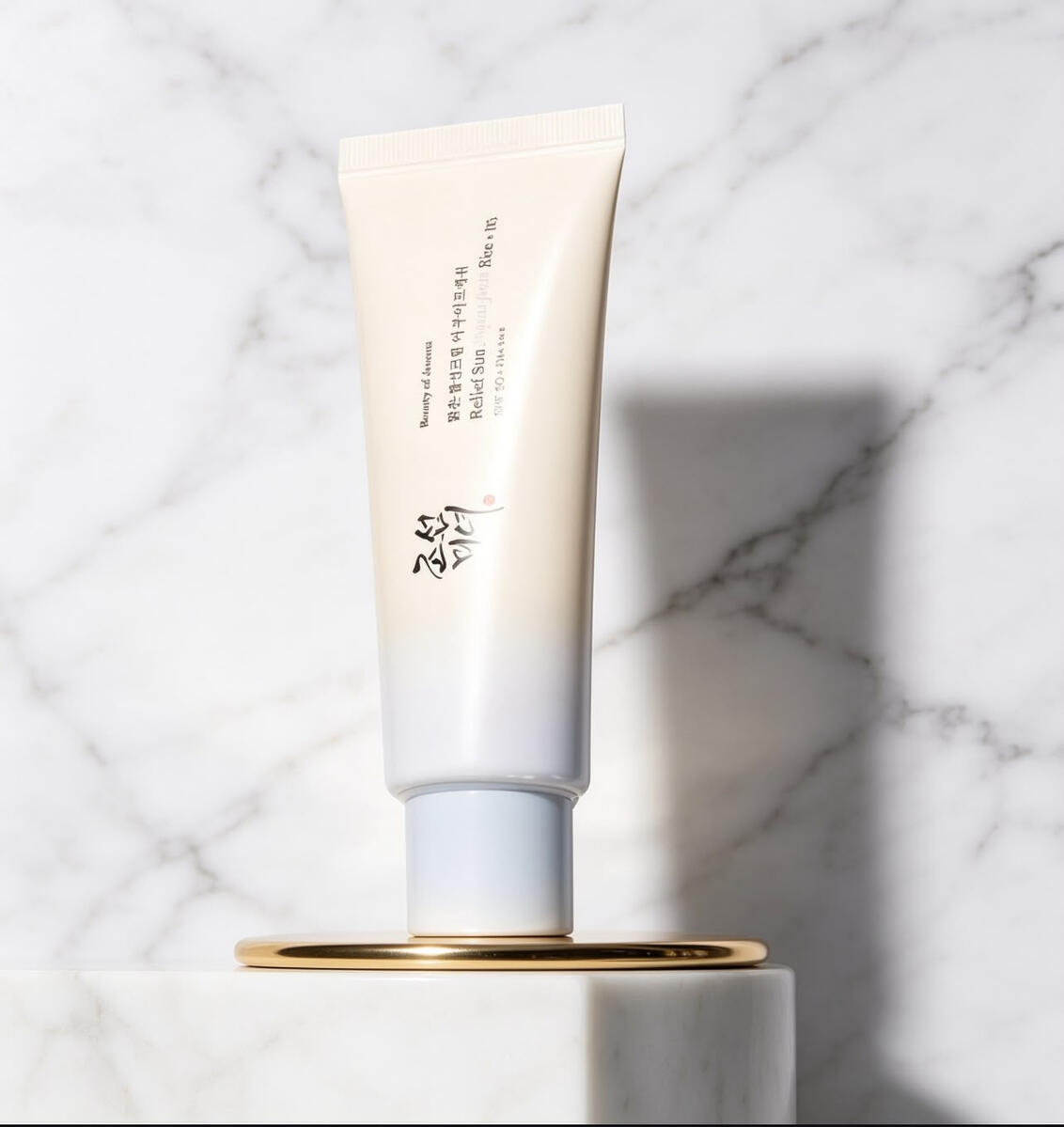 Sunscreen: Rice+B5 SPF50+ PA+++. 50 ml. 215 MAD
