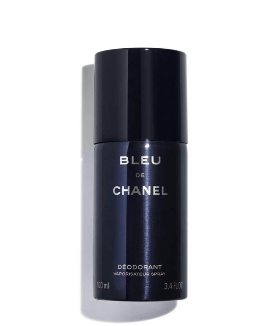 BLEU DE CHANEL Deodorant Spray Category Fragrance Deodorant Spray Skin Type All Skin Types Best For Daily Use Texture Fine Mist Spray Scent Profile Woody • Aromatic Key Notes Top Grapefruit • Lemon • Mint Heart Ginger • Jasmine Base Incense • Ceda