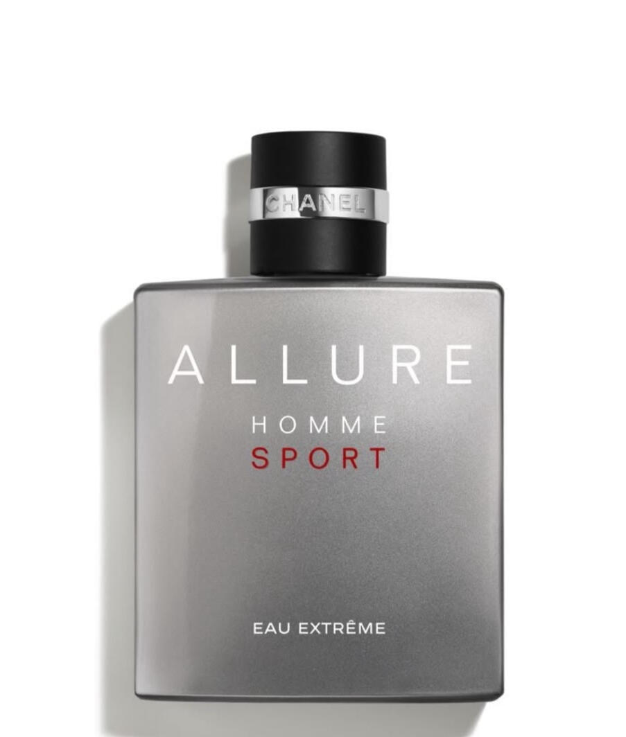 ALLURE HOMME SPORT Eau Extrême Family Woody • Aromatic • Musky Occasion Day & Evening Season Autumn • Winter • Spring Longevity Exceptional Projection Strong Olfactory Notes Top Mandarin • Mint • Cypress • Sage Heart Black Pepper Base Tonka Bean •