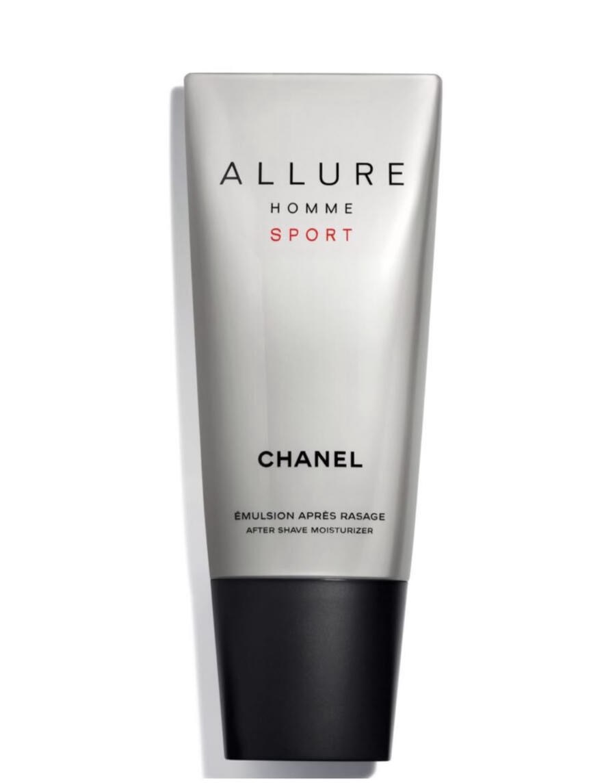 ALLURE HOMME SPORT After Shave Emulsion Category After Shave Emulsion Skin Type All Skin Types Best For After Shaving Texture Light Emulsion Scent Profile Woody • Fresh • Aromatic Key Notes Top Orange • Mandarin • Sea Notes • Aldehydes Heart Neroli