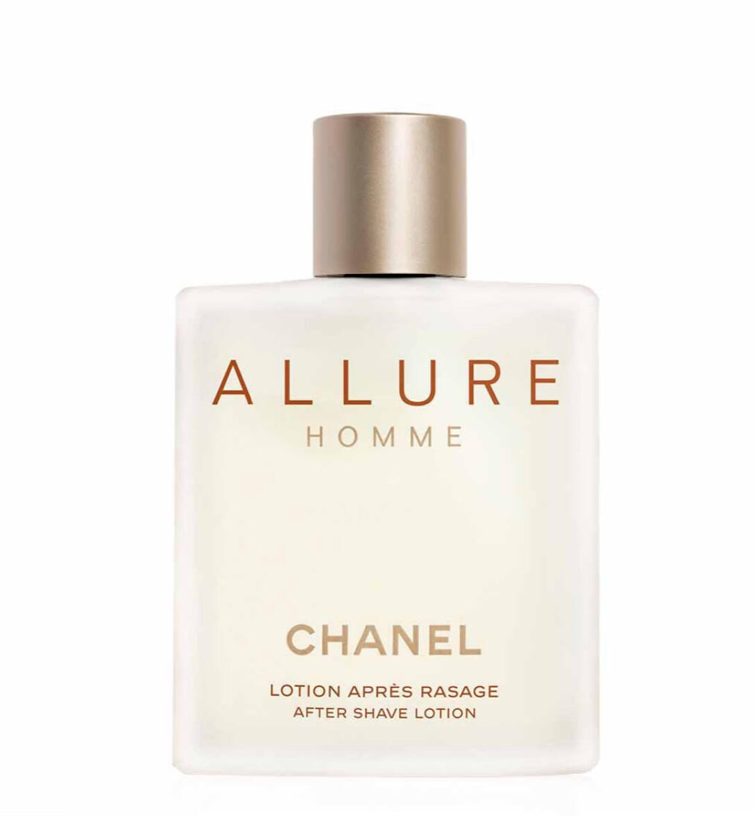 ALLURE HOMME After Shave Lotion Category After Shave Lotion Skin Type All Skin Types Best For After Shaving Texture Refreshing Lotion Scent Profile Woody • Oriental • Fresh Key Notes Top Mandarin • Peach • Bergamot • Lemon Heart Cedar • Geranium •
