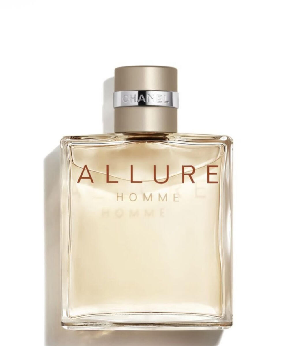 ALLURE HOMME Eau de Toilette Family Woody • Oriental • Fresh Occasion Day & Evening Season Autumn • Winter • Spring Longevity Long-lasting Projection Moderate Olfactory Notes Top Mandarin • Peach • Bergamot • Lemon Heart Cedar • Geranium • Rose • J