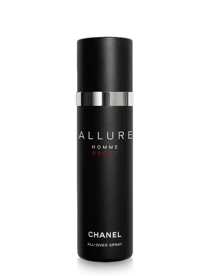 ALLURE HOMME All-Over Spray Category Body Spray Skin Type All Skin Types Best For Daily Use Texture Ultra-Fine Mist Scent Profile Woody • Fresh • Spicy Key Notes Top Mandarin • Peach • Bergamot Heart Cedar • Geranium • Rose Base Tonka Bean • Vetiv
