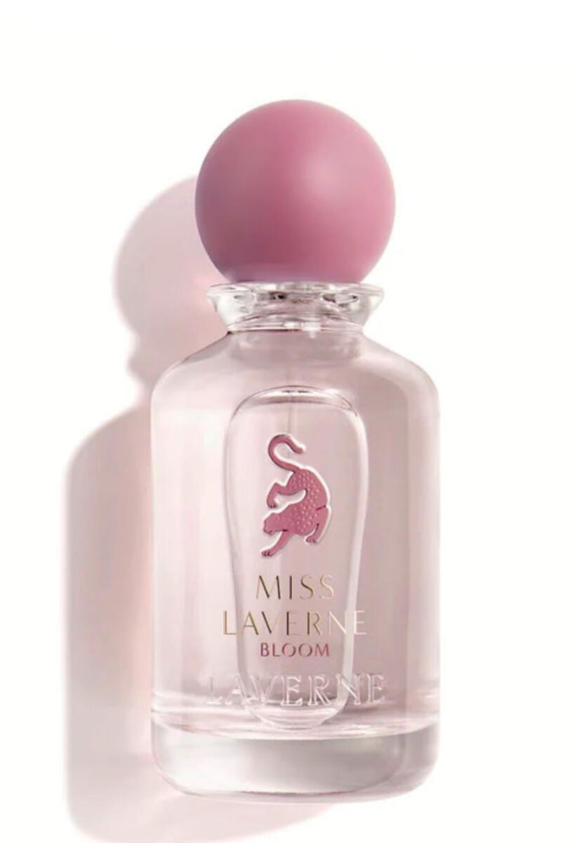 Miss Laverne Bloom Family Floral • Fruity • Musky Occasion Day & Evening Season Spring • Summer Longevity Long-lasting Projection Moderate Olfactory Notes Top Pear • Bergamot • Red Berries Heart Rose • Jasmine • Peony Base White Musk • Vanilla