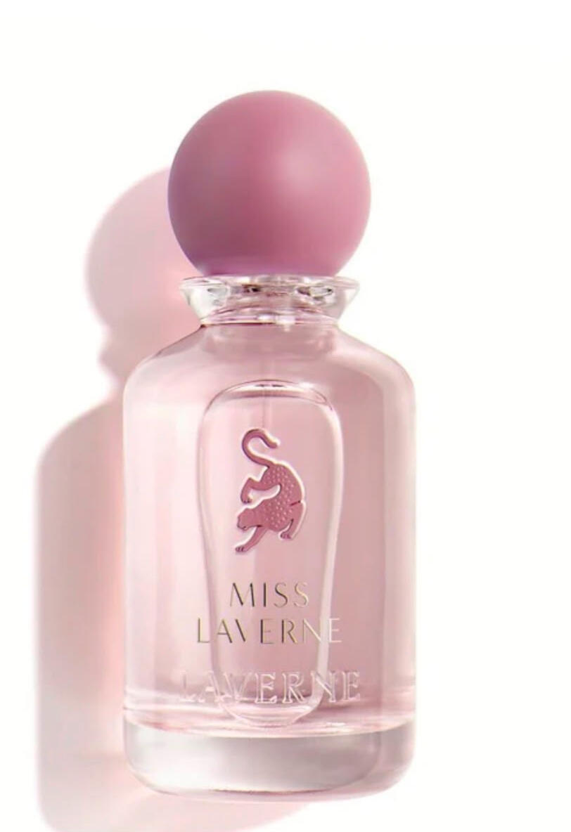 Miss Laverne Family Floral • Fruity • Musky Occasion Day & Evening Season Spring • Summer Longevity Long-lasting Projection Moderate Olfactory Notes Top Bergamot • Pear • Red Berries Heart Rose • Peony • Jasmine Base White Musk • Vanilla • Sandalw