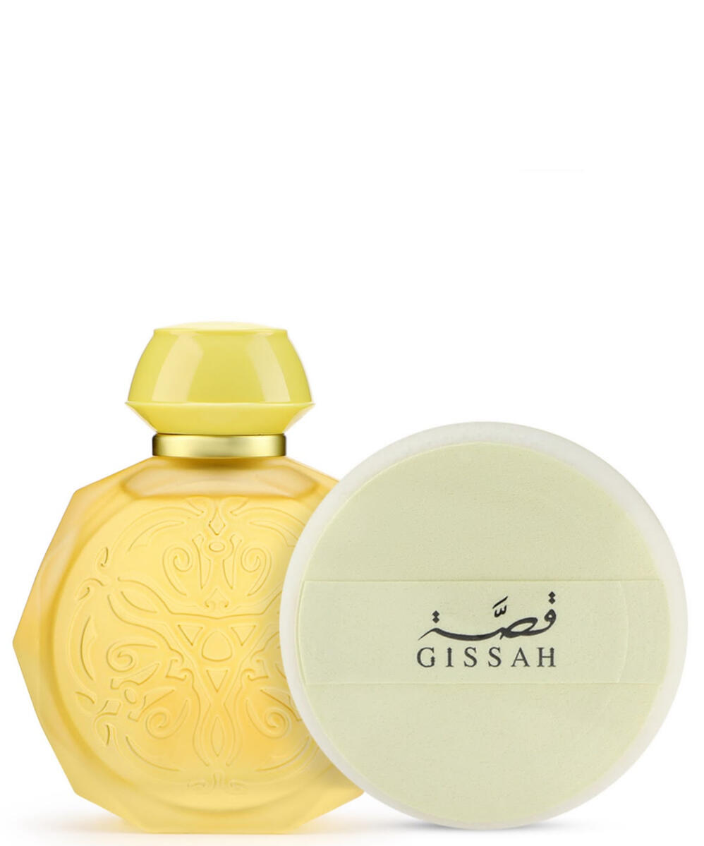 SOLAR GISSAH Yellow Musk Family Citrus • Musky Occasion Daytime Season Spring • Summer Longevity Long-lasting Projection Soft to Moderate Olfactory Notes Top Citrus Accord Heart White Musk Base Amber • Sandalwood Signature Fresh, luminous