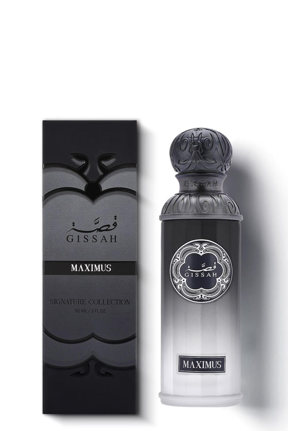 GISSAH Maximus Family Woody • Amber Occasion Evening • Special Occasions Season Autumn • Winter Longevity Exceptional Projection Strong Olfactory Notes Top Saffron • Bergamot Heart Cedarwood • Patchouli Base Amber • Oud • Musk • Vanilla