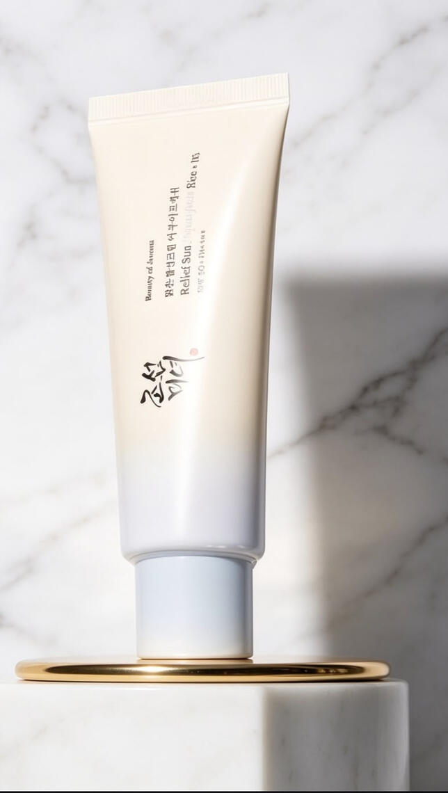 Sunscreen: Rice+B5 SPF50+ PA+++. 50 ml. 245 MAD 