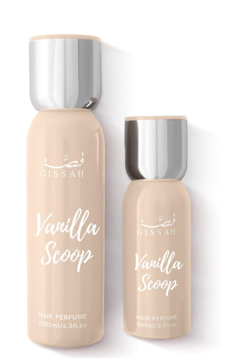 GISSAH Vanilla Scoop Type Hair Perfume Hair Feel Lightweight • Non-Greasy Occasion Day & Evening Season Autumn • Winter Longevity Long-lasting Fragrance Notes Top Creamy Vanilla Heart Caramel Accord Base White Musk • Sandalwood Signature A soft g